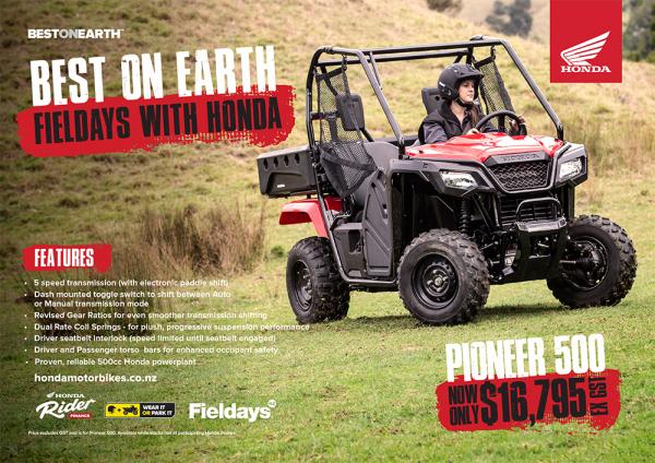 pioneer 500 fieldays a4 landscape promo page